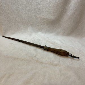 Vintage Lee's Knife Sharpening Honing Steel Rod metal 1‎ stick